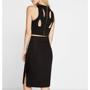 NWT Express High Waisted Zip Side Pencil Skirt